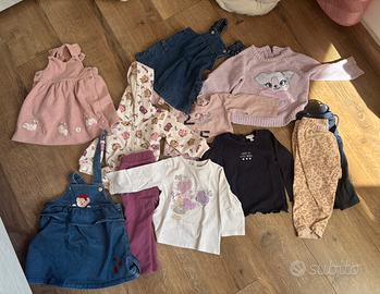 Abbigliamento bimba autunno-inverno 9-12 mesi