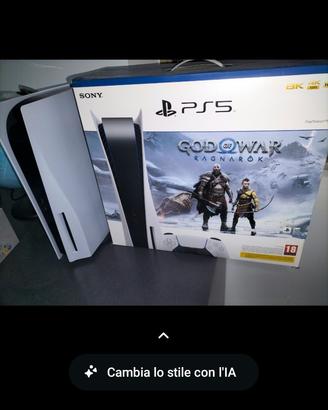 play station 5 fat  come nuova+account PSN15giochi