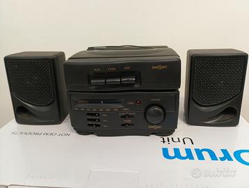 MINI STEREO + LETTURA MC + 2 CASSE a batterie