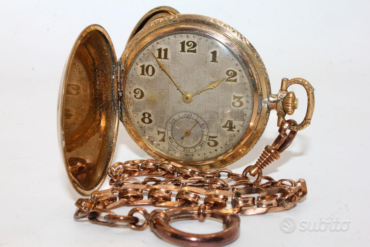 Catena Per Orologio Da Taschino Stile Retrò In Bronzo - Lunghezza 37 Cm, Elegante E Vintage - Foto 8