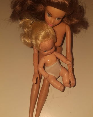 Lotto vintage mattel barbie + bambina