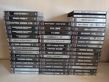 Lotto Giochi Ps1 Resident Evil Metal Gear Digimon