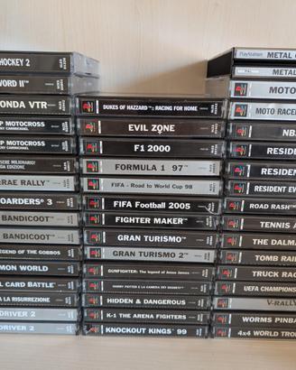 Lotto Giochi Ps1 Resident Evil Metal Gear Digimon