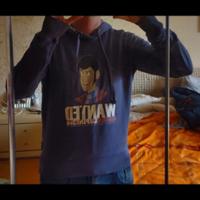 Felpa Lupin uomo viola, Tg S/M