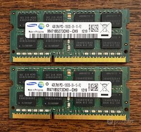 2 x DDR3 SODIMM 4Gb Samsung