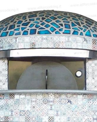 Forno a legna e gas per pizza