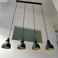 Lampadario stile industriale