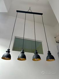 Lampadario stile industriale