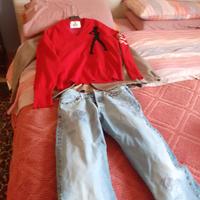 Maglione Cashmere tg50 Duke Rosso