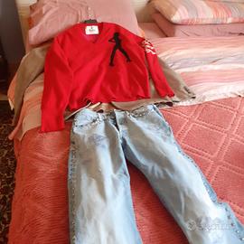 Maglione Cashmere tg50 Duke Rosso