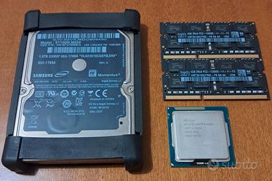 CPU I5-3335S RAM 8 GB DDR3 HARD DISK 1 TB MAC