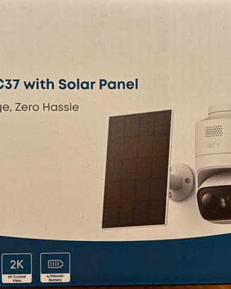 Telecamera Anker Eufycam C37 with solar panel