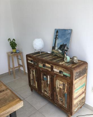 Set mobili etnici in legno massello – India