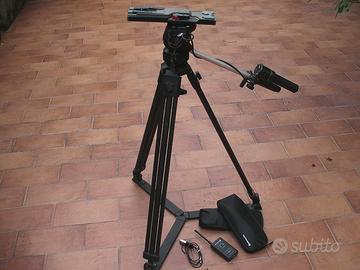 Cavalletto professionale + 2 radiomicrofoni