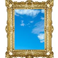 Specchio rettangolare stile barocco 55x45 vari col