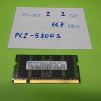 Memoria SO-DIMM DDR2 2 Gbyte, 667 Mhz, PC2-5300 PC
