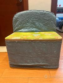 panca contenitore in vimini