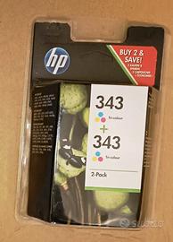 2 CARTUCCE 343 HP 2-PACK TRI-COLOUR SCADENZA 2013