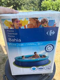 Piscina gonfiabile marca carrefour 2,44m x 0,66 m