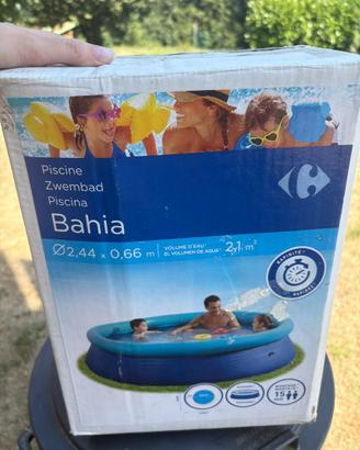 Piscina gonfiabile marca carrefour 2,44m x 0,66 m