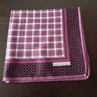 POCHETTE DA TASCHINO VERSACE IN PURO LINO  VIOLA