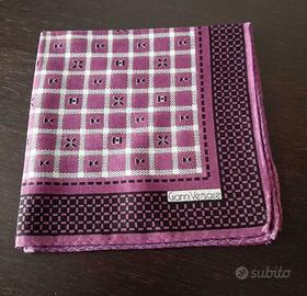 POCHETTE DA TASCHINO VERSACE IN PURO LINO  VIOLA