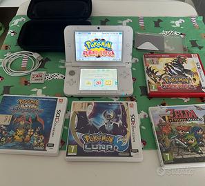 Nintendo 3ds XL + 3 giochi pokemon e  2 zelda