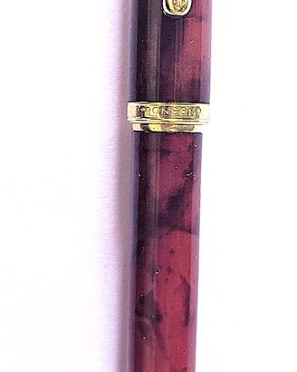 Penna stilografica vintage resina ed ottone Ronson