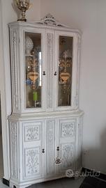 angoliera in legno decapata