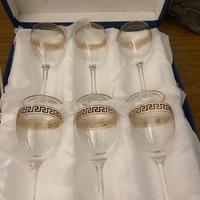 Calici in cristallo oro e platino