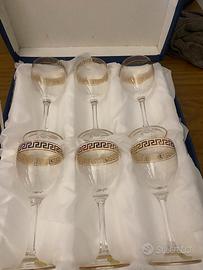 Calici in cristallo oro e platino