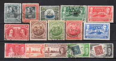 BARBADOS Inglese Francobolli diversi