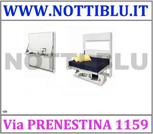 Letto a Scomparsa 2 p Dotto bianco Via PRENESTINA