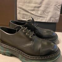 Alexander Mcqueen scarpa nera militare uomo
