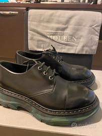 Alexander Mcqueen scarpa nera militare uomo