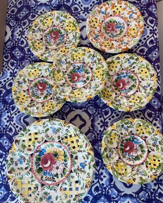 Set piattini e piatto vintage