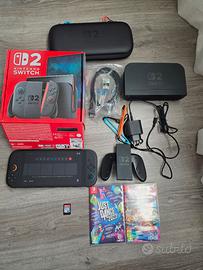 Nintendo Switch 2+ 3 Giochi+Custodia Originale