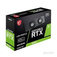 VGA MSI GeForce RTX 3050 LP OC 6GB NUOVA