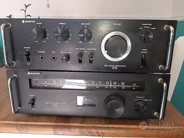 Amplificatore e radio Sanyo dca 401