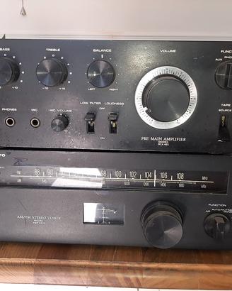 Amplificatore e radio Sanyo dca 401