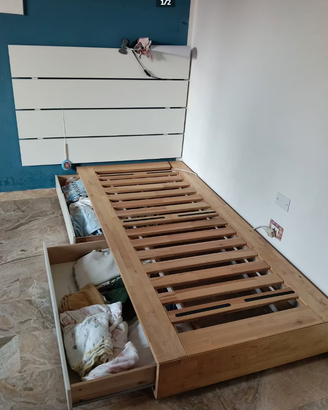 letto Ikea mandal con testiera