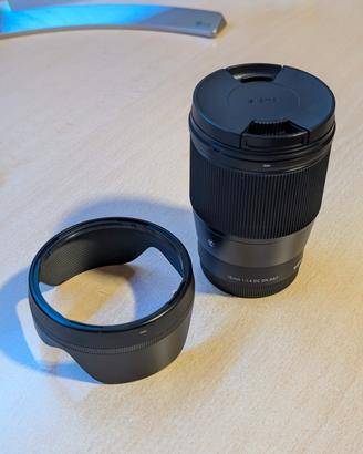 Ottica Sigma 16 mm f 1.4 sony e-mount