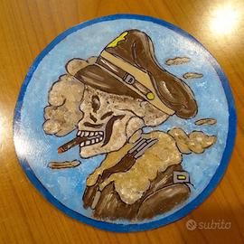 Patch In Pelle Per Giubbotto A2.
Dipinto a mano su