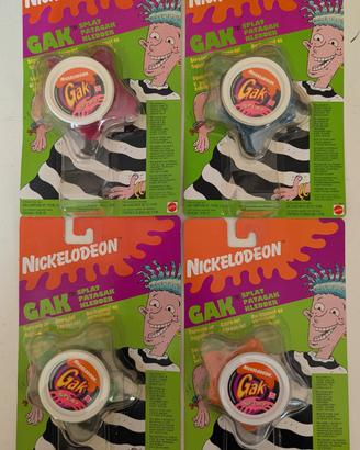 4 blister Gak Nickelodeon Mattel 1993 