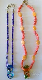 lotto di due collane pregiate