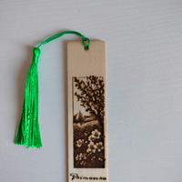 segnalibro con incisione primavera 