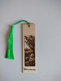 segnalibro con incisione primavera 