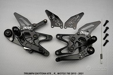 Pedane arretrate TRIUMPH DAYTONA 675 / R 2013 2021