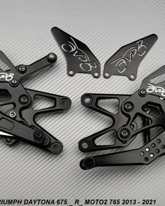Pedane arretrate TRIUMPH DAYTONA 675 / R 2013 2021