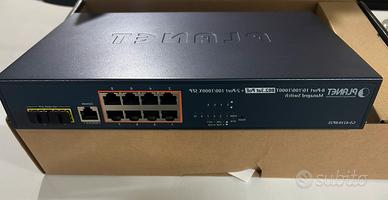Planet Switch MANAGED 8 porte POE